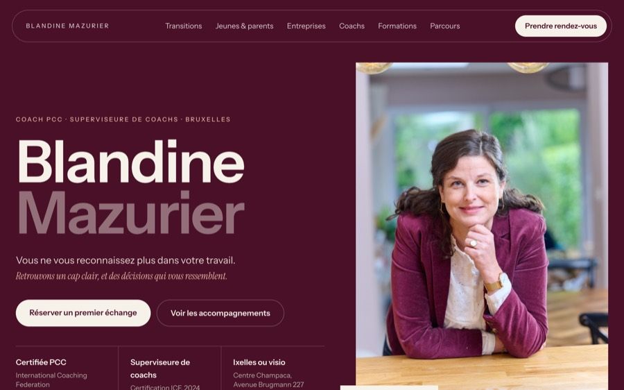 Direction artistique « Prune » proposée pour le site