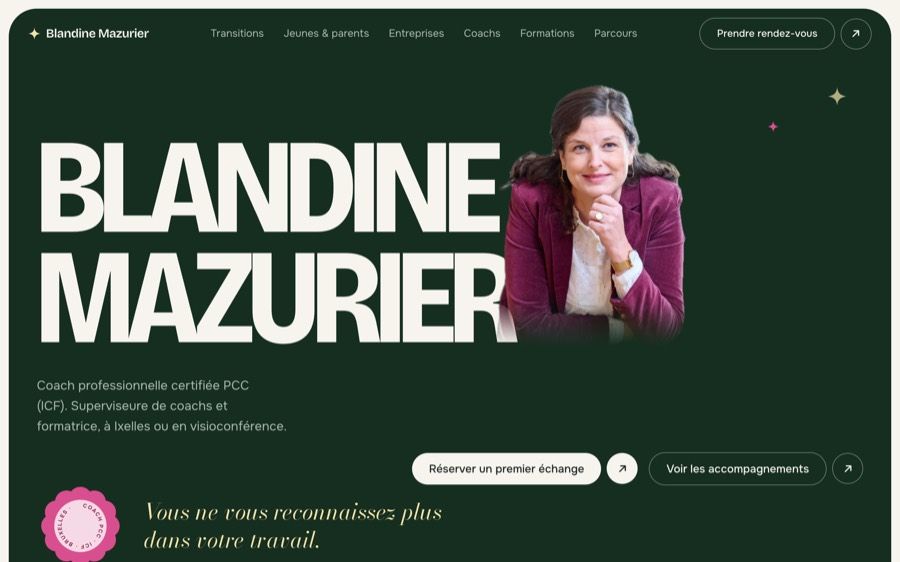 Direction artistique « Sous-bois » proposée pour le site